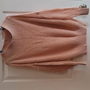 Oversized off shoulder sweater